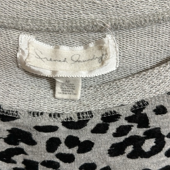 French Laundry Gray Leopard Print Sweater - Picture 2 of 4